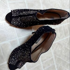 Rhinestone studded booties by INC. So cute, so comfortable. Black, size 8